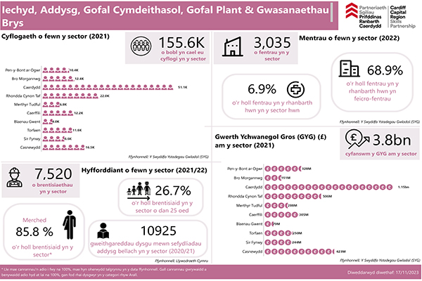 Economi Sylfaenol Ddynol - Addysg, Iechyd, Gofal Cymdeithasol, Gofal Plant a Gwasanaethau Brys